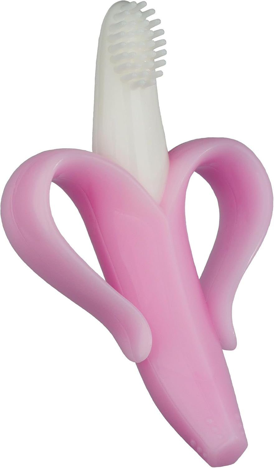 - Pink Banana Toothbrush, Training Teether Tooth Brush for Infant, Baby, and Toddler